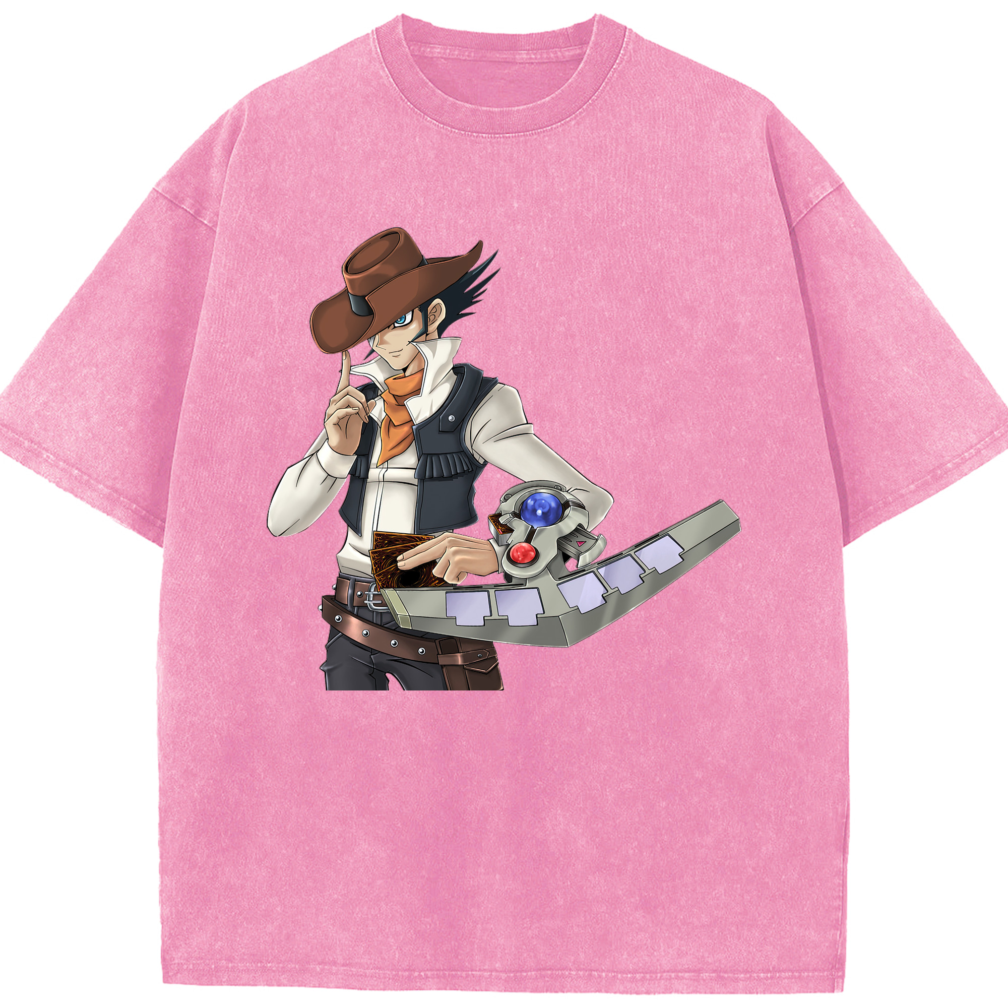 （画像用） 遊☆戯☆王 Yu-Gi-Oh! 綿100% ヴィンテージ風 半袖Tシャツ（フロントプリント）